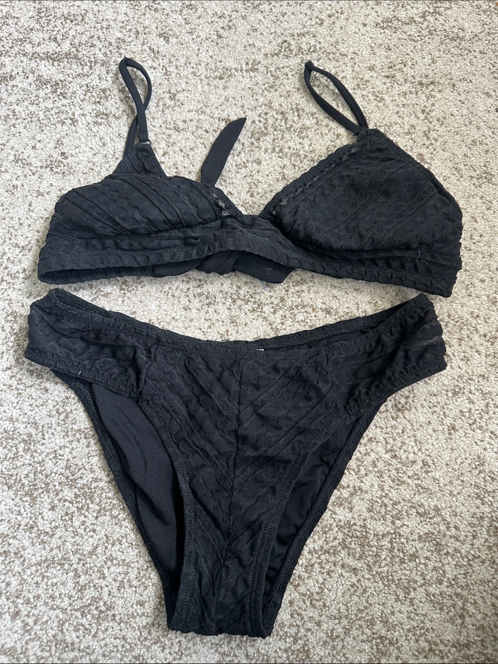 Robin Piccone Black 2 pc Bikini M